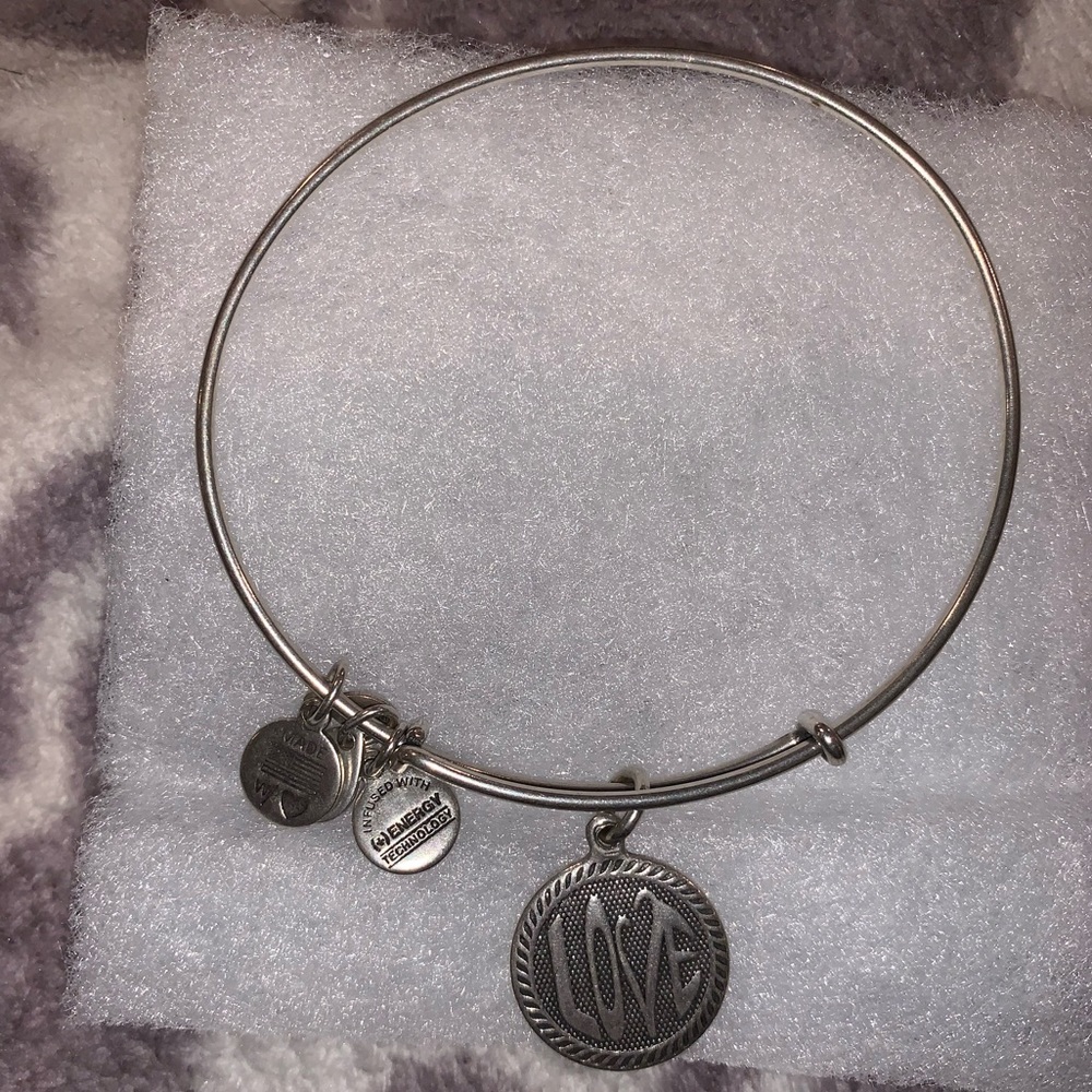 ALEX & ANI love charm bangle